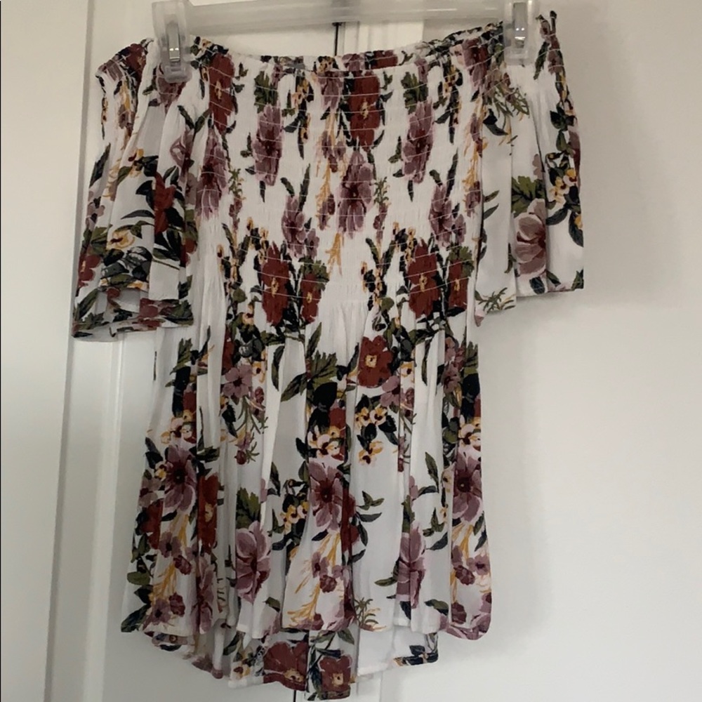 Off-the-Shoulder Floral Print